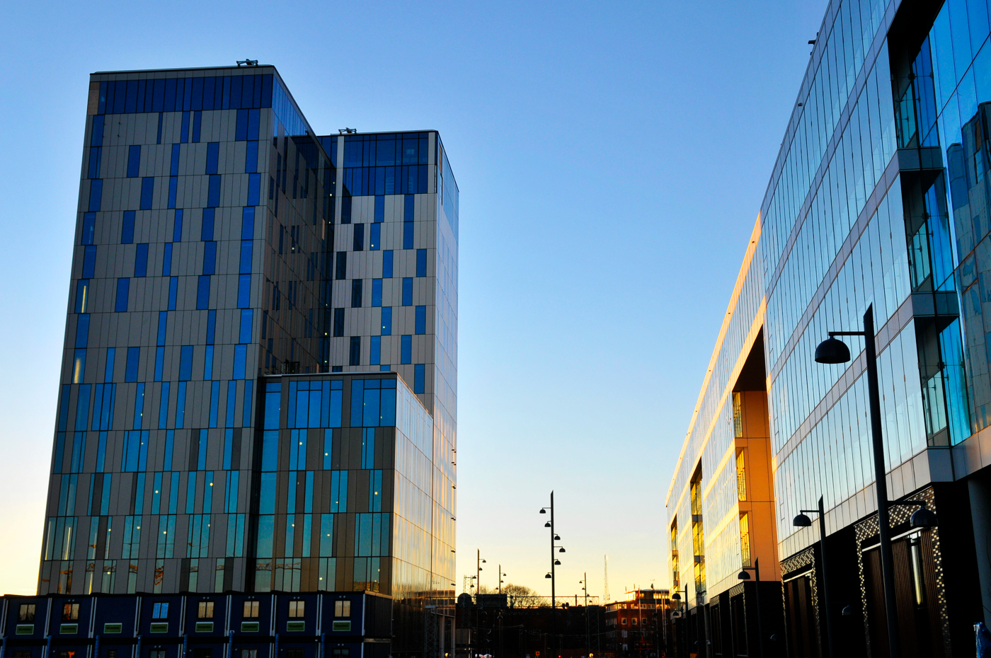 A hotel building