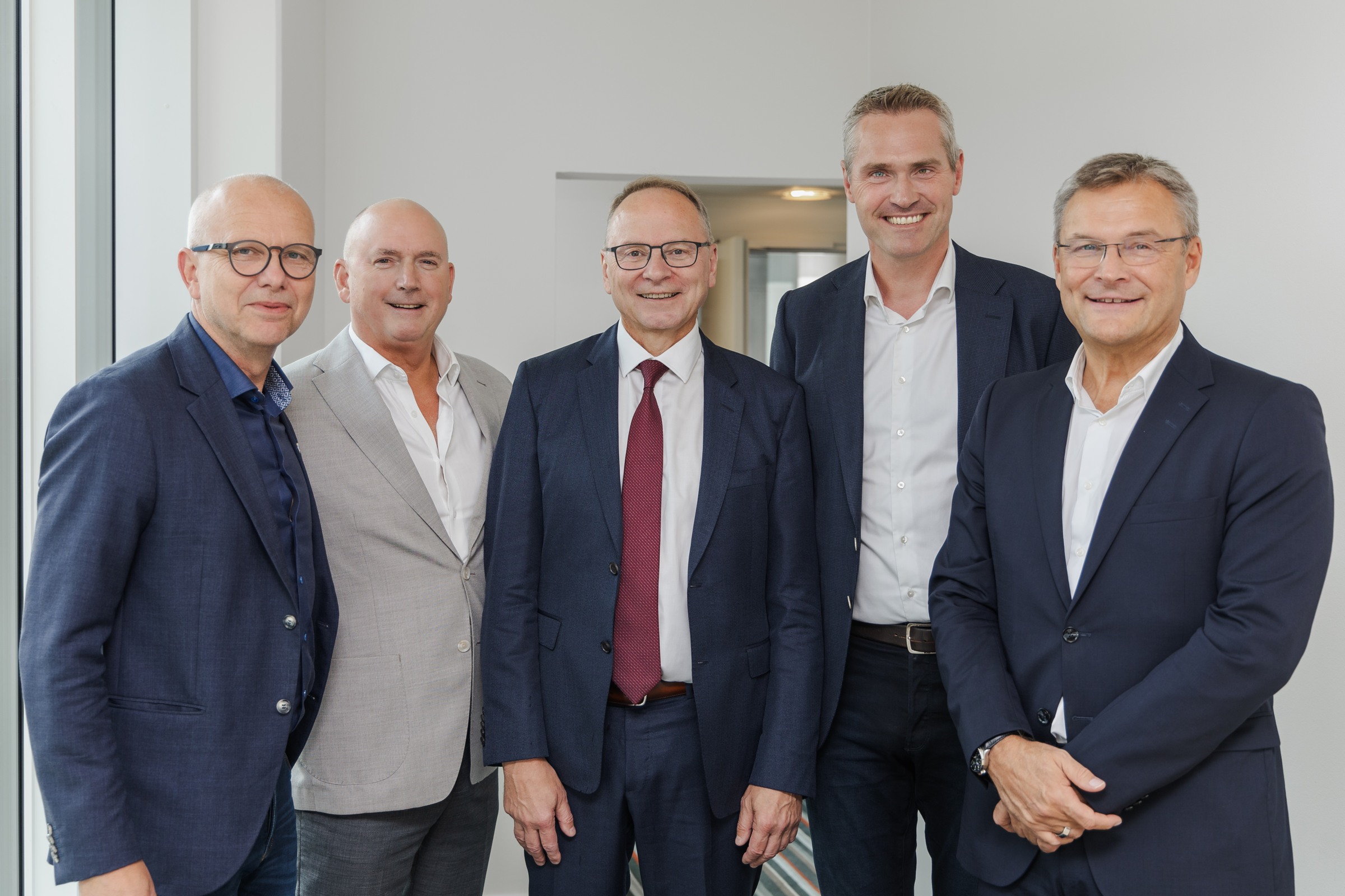 The five CEO:s of NUHA standing together.