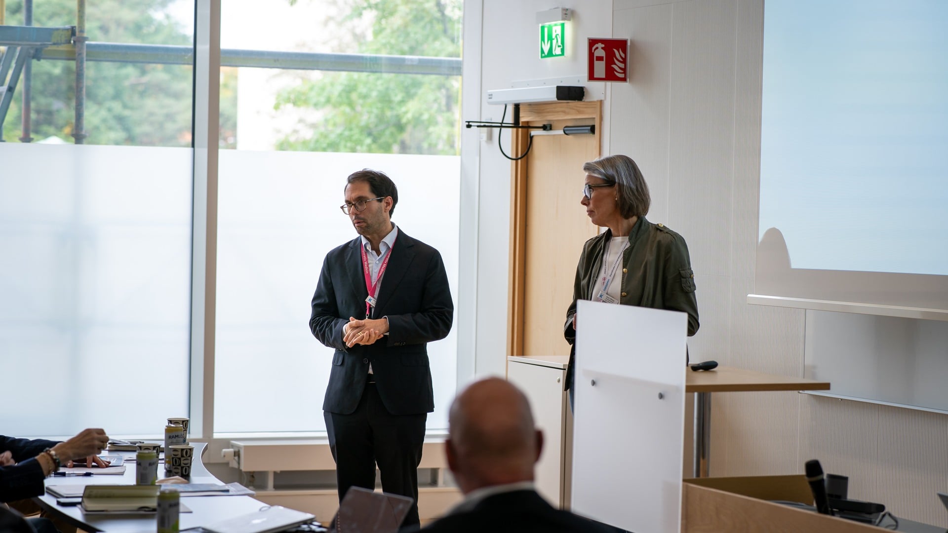 Alberto Falk Delgado with Anna Wiberg, Karolinska University Hospital.