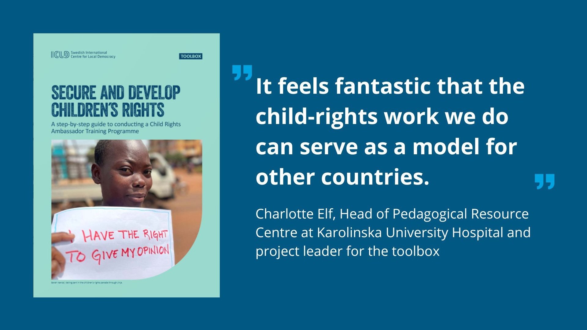 A book with a picture of a child holding a sign.